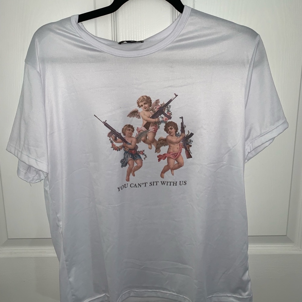 funny angel shirt